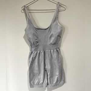 Free People good karma Runsie in ice gray *New*